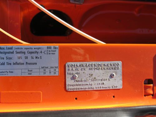 1974 Volkswagen Thing Base 1.6L, image 13