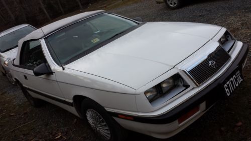 1988 chrysler lebaron base convertible 2-door 2.5l