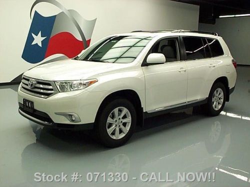 2012 toyota highlander sunroof rear cam htd leather 21k texas direct auto