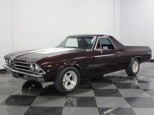 Nice black cherry paint, 350ci small block, a/c, very clean el camino