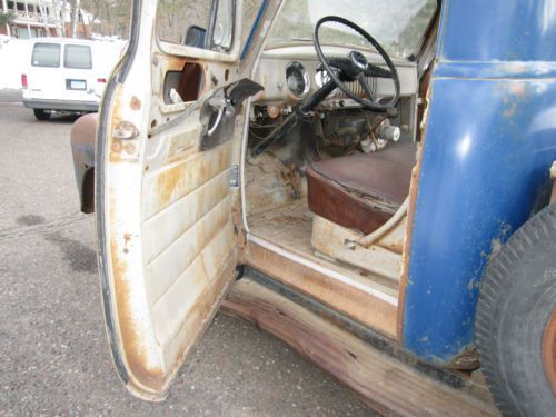 Vintage Original 1954 54 Chevy 3600 Pickup Truck 3 Window Farm Truck patina, image 11