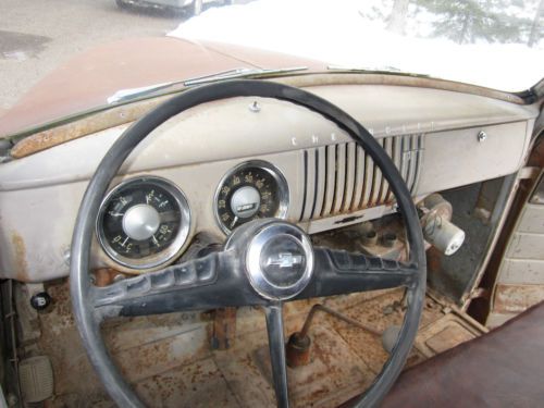 Vintage Original 1954 54 Chevy 3600 Pickup Truck 3 Window Farm Truck patina, image 12