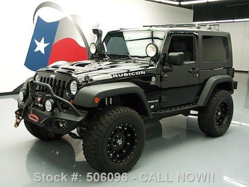 2008 jeep wrangler rubicon 4x4 hard top lifted auto 74k texas direct auto