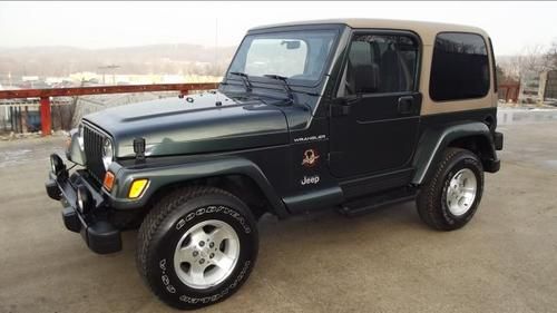 2002 jeep wrangler sahara only 12,897 miles 4.0l auto 4x4 hard top rebuilt title