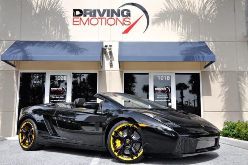 2008 lamborghini gallardo spyder! black/yellow! loaded!