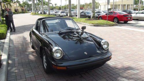 1976 porsche 911 s targa. black with black leather. excellent condition.