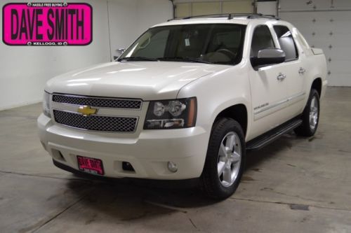 11 chevy avalanche 1500 ltz crew cab 4x4 leather ac seats tonneau cover onstar