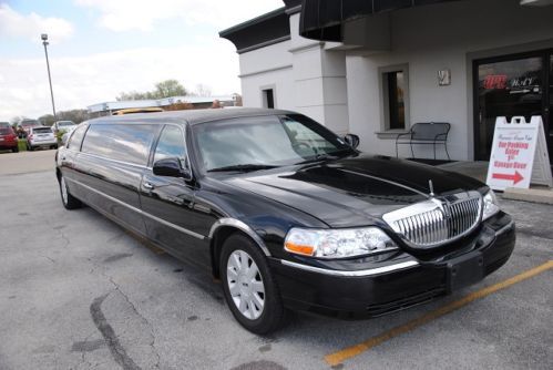 LIMO LIMOUSINE LINCOLN TOWN CAR FORD LOW PRICE 2004 BLACK STRETCH LUXURY RARE, US $15,000.00, image 2
