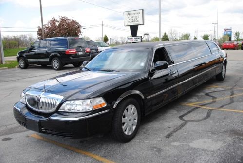 LIMO LIMOUSINE LINCOLN TOWN CAR FORD LOW PRICE 2004 BLACK STRETCH LUXURY RARE, US $15,000.00, image 4