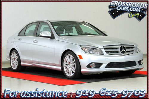 09 c300 4matic 71k prem audio navigation leather sunroof woodtrim awd 3.0 crcars