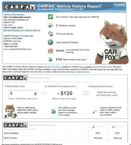 2007 PASSAT CARFAX CERTIFIED EXCELLENT CONDITION SPOTLESS FLORIDA BEAUTY, US $7,988.00, image 41