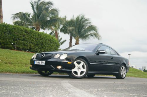 2005 mercedes-benz cl500 base coupe 2-door 5.0l amg pack back on black ,sharp!!!