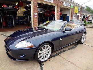 07 xk new tires new brakes blue tan leather navigation convertible v8 30k miles