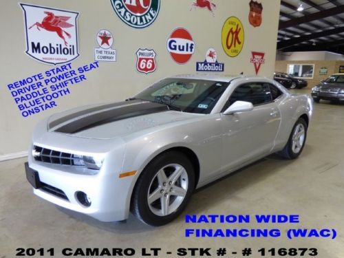 2011 camaro lt,auto,remote start,cloth,b/t,park sensors,18in whls,30k,we finance