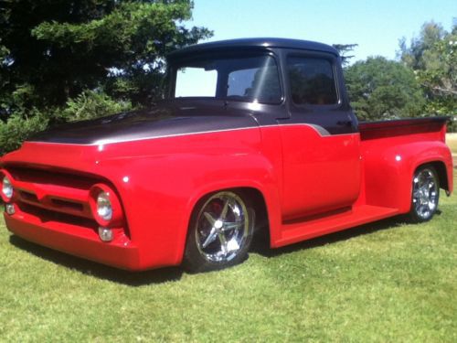 1956 ford f-100 saleen truck freshly restored classic wide window