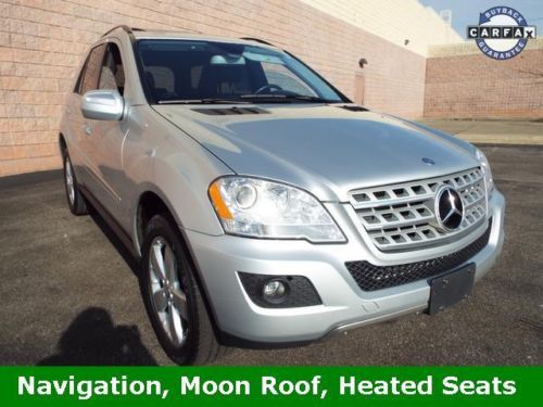 Ml350 luxury suv 3.5l nav leather sun roof cd dvd-audio we finance clean carfax