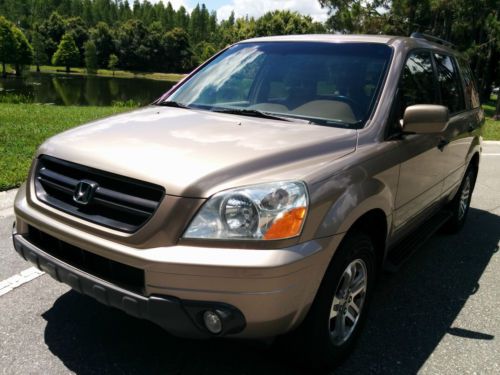 2004 honda pilot ex sport utility awd , navi, leather, clean carfax no reserve!