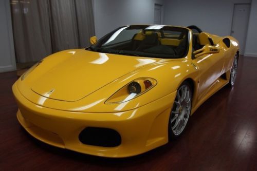 07 f430 spider convertible modena yellow 483hp 1 owner clean carfax