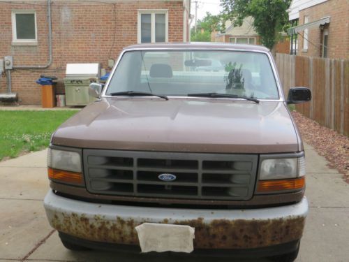 1992 Ford F-150 Custom Standard Cab Pickup 2-Door 4.9L Auto Trans. 133" WB, image 7