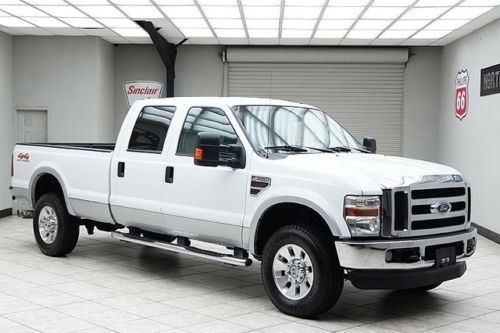 2008 ford f350 diesel 4x4 srw lariat long bed leather crew 1 texas owner
