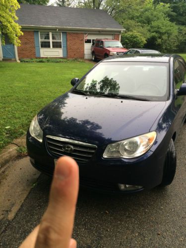 2007 blue hyundai elantra gls sedan 4-door 2.0l