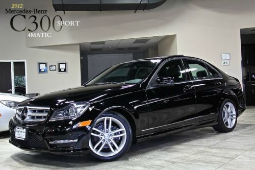 2012 mercedes-benz c300 sport 4matic sedan $46k+msrp navigation xenons loaded $$