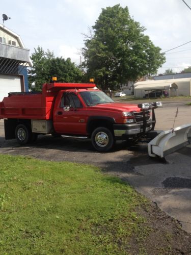 2006 chevrolet 3500 diesel dump plow salt truck