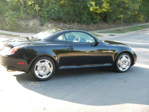 2002 lexus sc430 base 02 sc 430 low miles 57,100 - black tan ecru