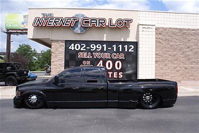 2003 dodge ram 3500 slt dually bagged air ride lowered custom 22&#034; semi wheels!