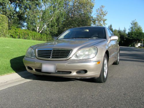 2000 mercedes benz s 500, gold, 4 door, sedan