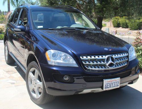 Ml350, &#039;08, dark blue exterior, tan leather interior, gps, blue tooth, automatic