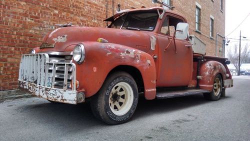 1951 chevrolet truck 3100 series 5 window cab chevy rat rod custom pick up. runs