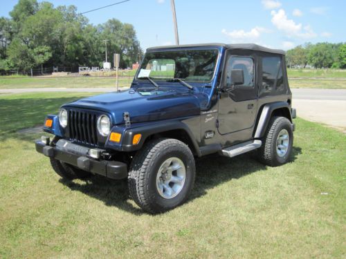 2001 jeep wrangler sahara sport utility 2-door 4.0l