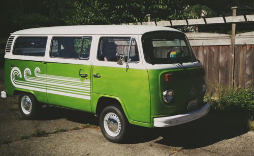 Classic 1976 vw bus with a funky modern twist