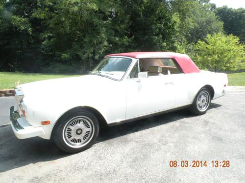 1986 rolls royce corniche ii convertible