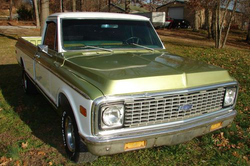 1971 chevy c-10 clean survivor southern truck lwb,ps,a/c, cheyenne super hot rod