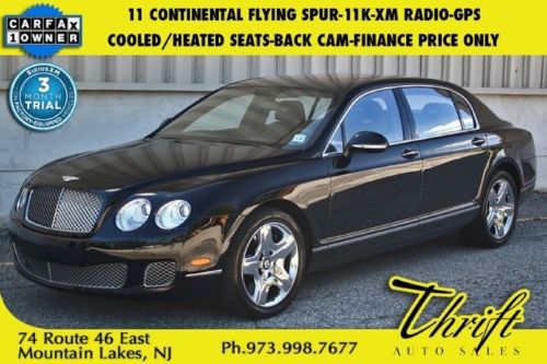 11 flying spur-11k-xm radio-gps-cooled/heated seats-back cam-finance price only