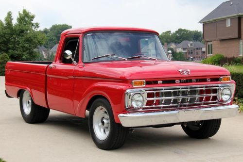 1966 ford pickup custom 428 4 speed restored show truck