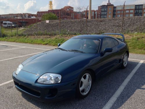 1993 toyota supra twin turbo baltic blue 6 speed bpu targa top