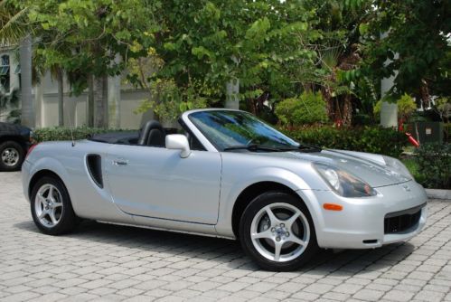 2002 toyota mr2 spyder mid engine rwd 1.8l 5-speed manual leather 15in alloys
