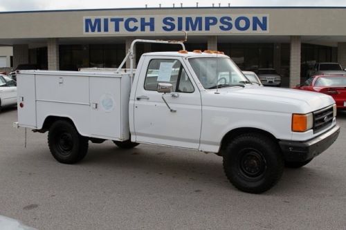 1987 ford f-350 srw  utility body truck  ready to work!