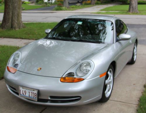 1999 porsche 911 carrera coupe 2-door 3.4l; silver; very clean, low miles
