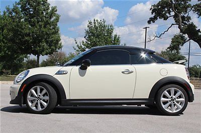 Mini cooper s coupe low miles 2 dr manual gasoline 1.6l 4 cyl pepper white