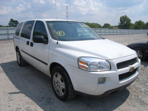 1owner 2007 chevrolet uplander cargo work van with shelving fleet -astro express