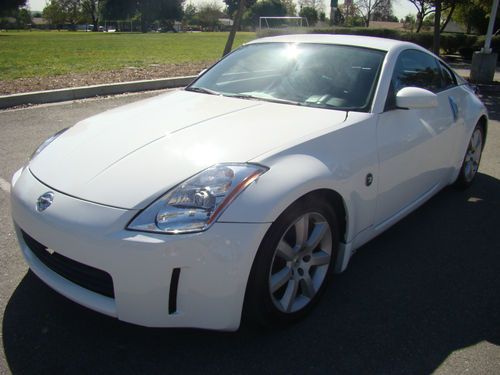 2003 nissan 350z enthusiast coupe sports 6 speed manual vibrant white free ship