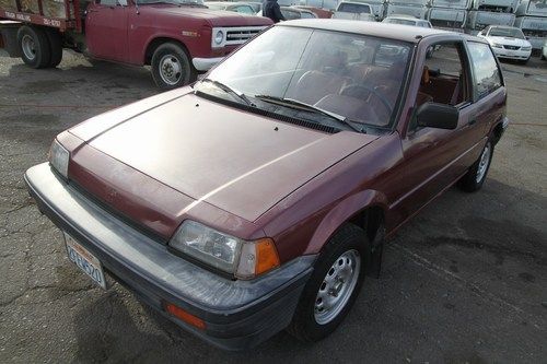 1987 honda civic low miles 2-door hatcback manual 4 cylinder no reserve