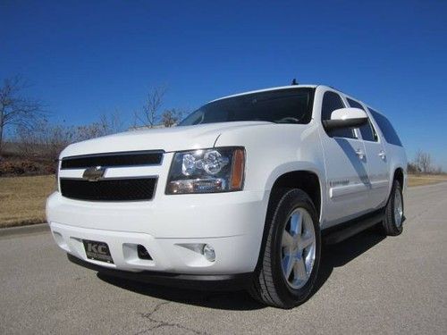 Ltz summit white! leather htd sunroof nav dvd back up 20's tow pkg