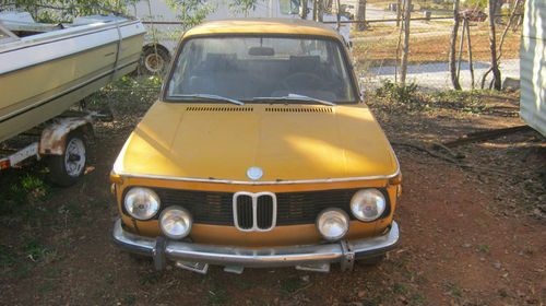 1972 bmw 2002 2 door restoration project. " barn find" in decent shape.