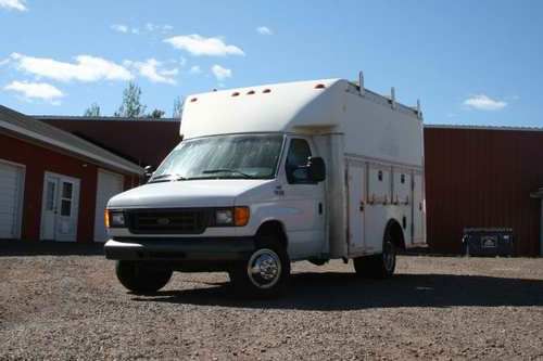 04 ford e-350 powerstroke diesel with 12ft  workport service cube 1 ton dually