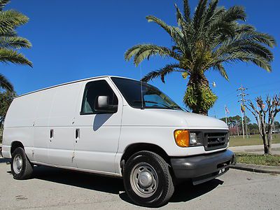 2004 ford e-150 cargo van work van serviced fleet maintained new tires very nice